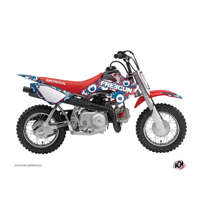 Kit Deco Moto Cross Freegun Eyed Honda 50 CRF Rouge