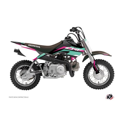 Kit Deco Moto Cross League Honda 50 CRF Turquoise