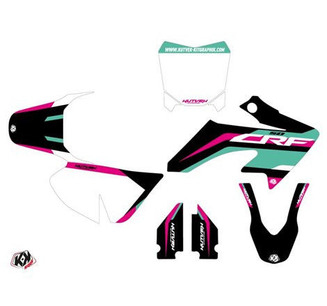 Kit Deco Moto Cross League Honda 50 CRF Turquoise