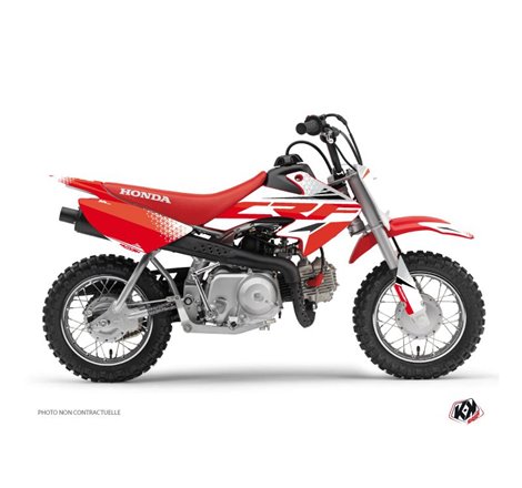 Kit Deco Moto Cross Nasting Honda 50 CRF Blanc Rouge