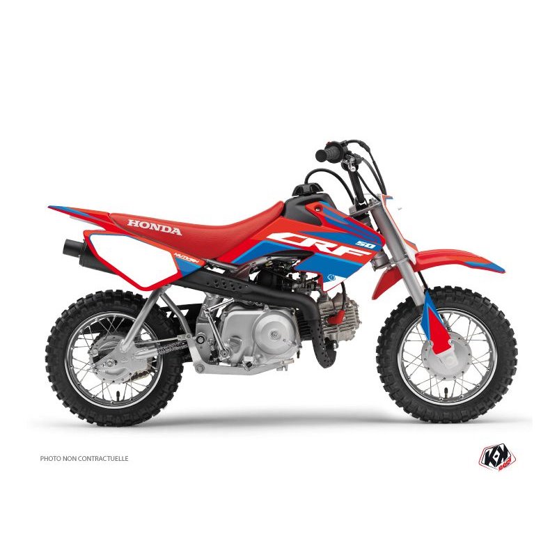 Kit Deco Moto Cross Dyna Honda 50 CRF Bleu