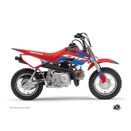 Kit Deco Moto Cross Dyna Honda 50 CRF Bleu