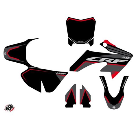 Kit Deco Moto Cross Dyna Honda 50 CRF Noir