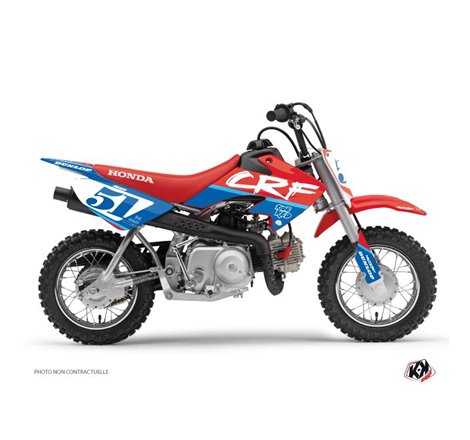 Kit Deco Moto Cross Rask Honda 50 CRF Bleu