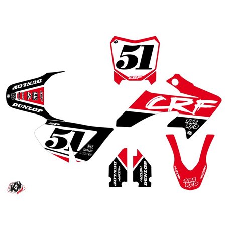 Kit Deco Moto Cross Rask Honda 50 CRF Noir