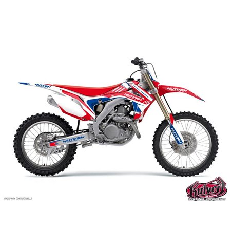 Kit Deco Moto Cross Chrono Honda 85 CR Bleu