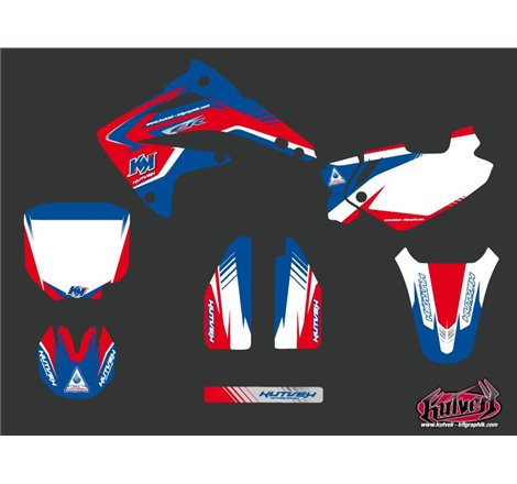 Kit Deco Moto Cross Pulsar Honda 85 CR Bleu