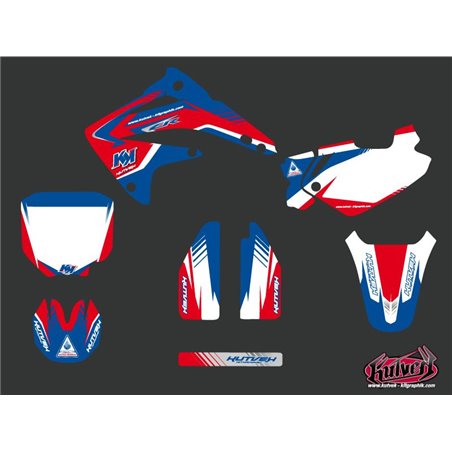 Kit Deco Moto Cross Pulsar Honda 85 CR Bleu