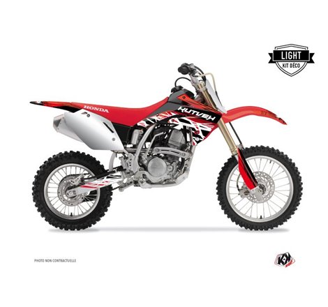 Kit Deco Moto Cross Eraser Honda 125 CR Rouge Blanc