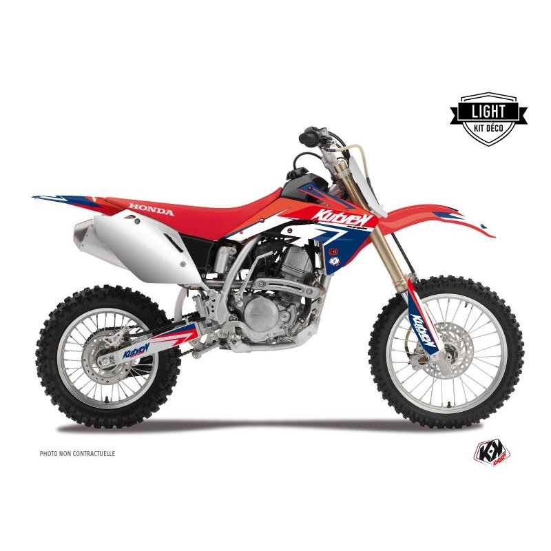 Kit Deco Moto Cross Stage Honda 125 CR Bleu Rouge