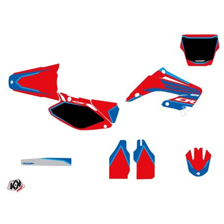 Kit Deco Moto Cross Dyna Honda 125 CR Bleu