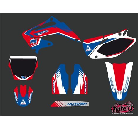 Kit Deco Moto Cross Pulsar Honda 125 CR Bleu