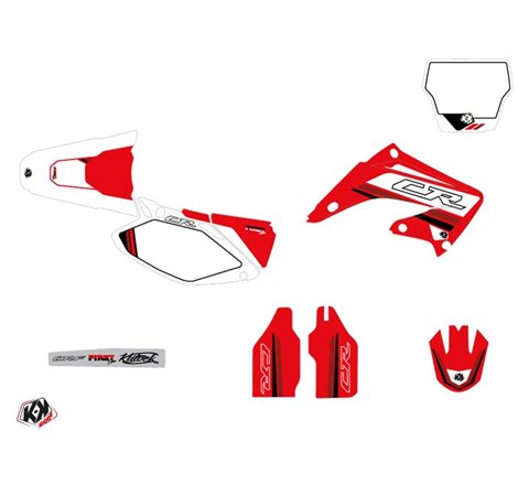 Kit Deco Moto Cross First Honda 125 CR Rouge