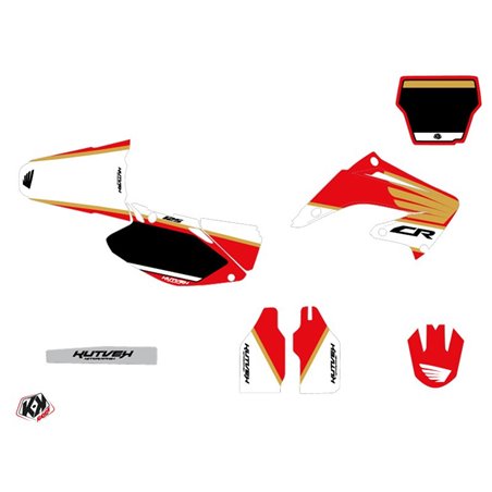 Kit Deco Moto Cross Wing Honda 125 CR Blanc