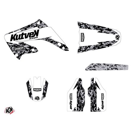 Kit Deco Moto Cross Predator Honda 125 CR Blanc