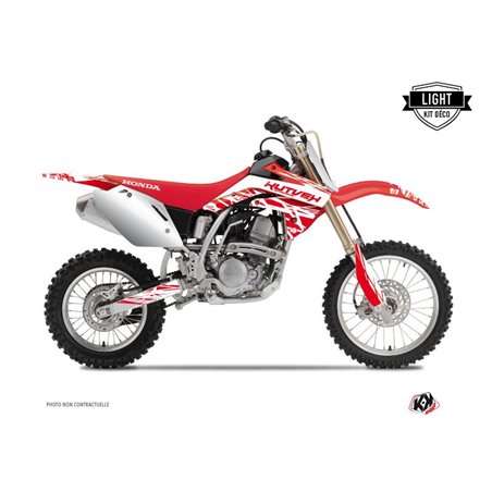 Kit Deco Moto Cross Eraser Honda 125 CR Blanc Rouge