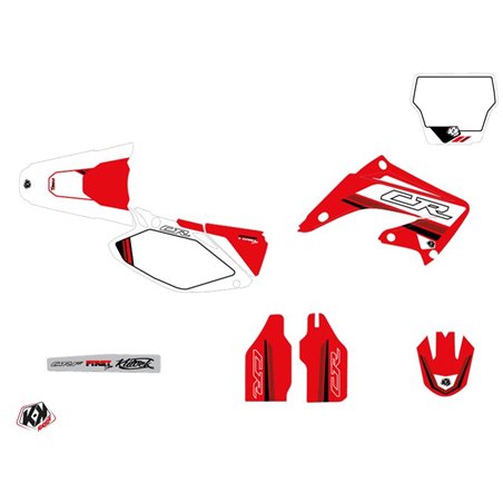 Kit Deco Moto Cross First Honda 125 CR Rouge