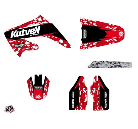 Kit Deco Moto Cross Predator Honda 125 CR Rouge