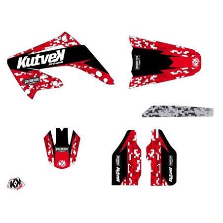 Kit Deco Moto Cross Predator Honda 125 CR Rouge