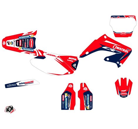 Kit Deco Moto Cross Replica Team Luc1 Honda 125 CR 2017