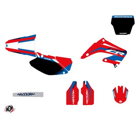 Kit Deco Moto Cross League Honda 125 CR Rouge