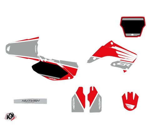 Kit Deco Moto Cross Wing Honda 125 CR Gris