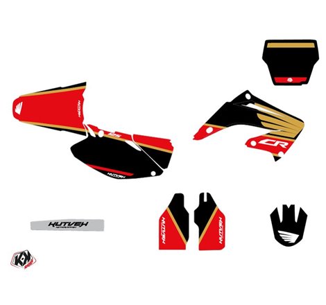 Kit Deco Moto Cross Wing Honda 125 CR Gold