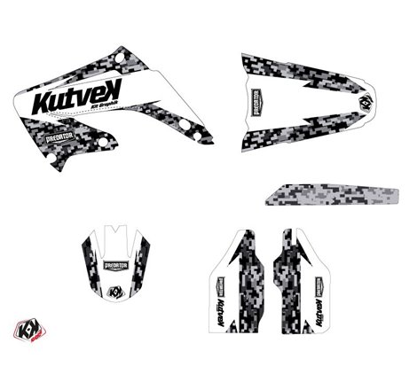 Kit Deco Moto Cross Predator Honda 125 CR Blanc