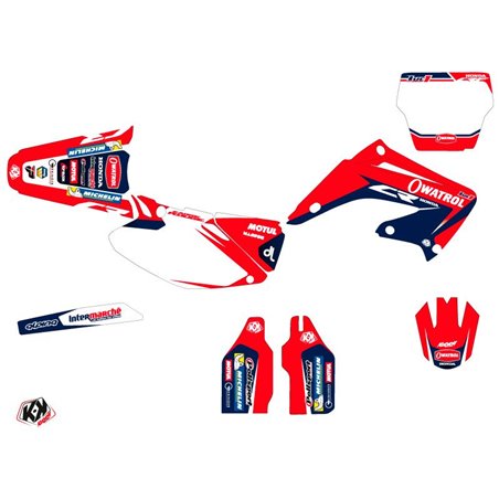 Kit Deco Moto Cross Replica Team Luc1 Honda 125 CR 2017