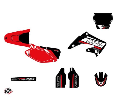 Kit Deco Moto Cross First Honda 125 CR Noir