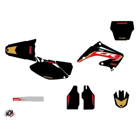 Kit Deco Moto Cross Works Honda 125 CR Noir