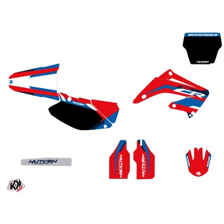 Kit Deco Moto Cross League Honda 125 CR Rouge