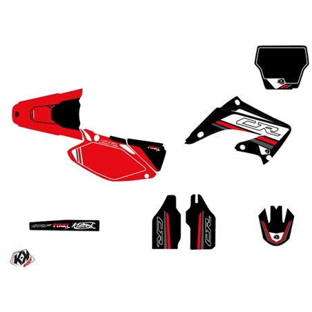 Kit Deco Moto Cross First Honda 125 CR Noir