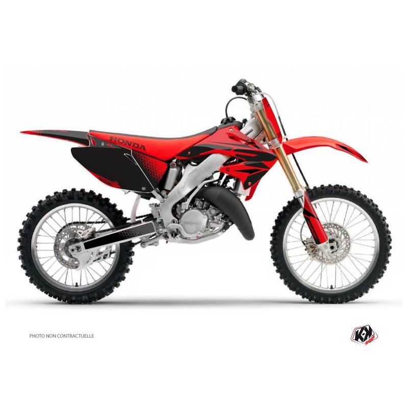 Kit Deco Moto Cross Nasting Honda 125 CR Rouge Noir