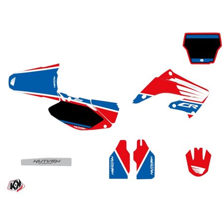 Kit Deco Moto Cross Wing Honda 125 CR Bleu