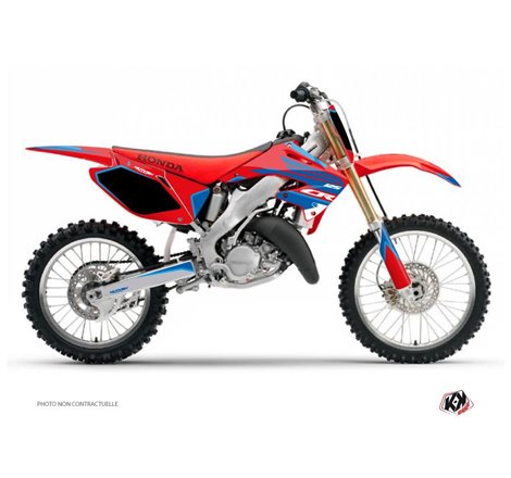 Kit Deco Moto Cross Dyna Honda 125 CR Bleu