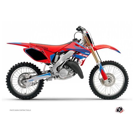 Kit Deco Moto Cross Dyna Honda 125 CR Bleu