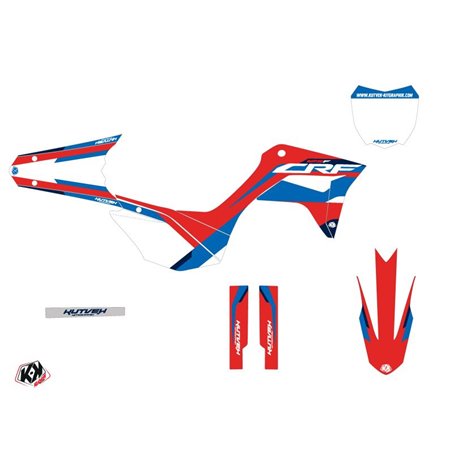 Kit Deco Moto Cross League Honda 125F CRF Rouge