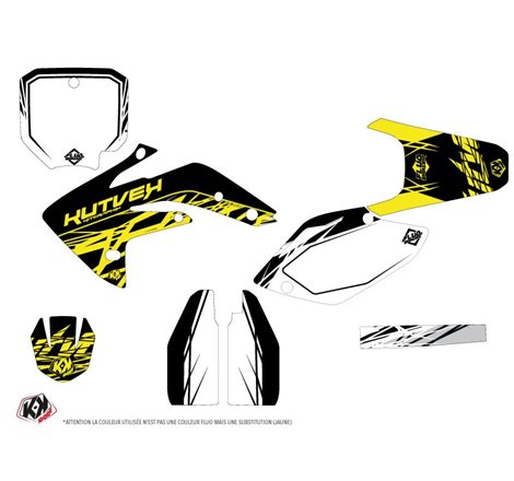 Kit Deco Moto Cross Eraser Fluo Honda 150 CRF Jaune