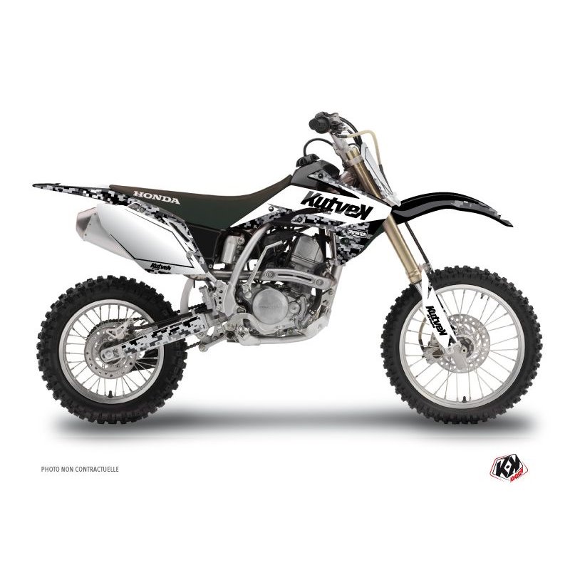 Kit Deco Moto Cross Predator Honda 150 CRF Blanc