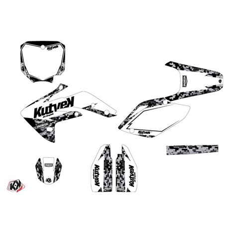 Kit Deco Moto Cross Predator Honda 150 CRF Blanc