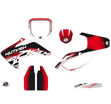 Kit Deco Moto Cross Eraser Honda 150 CRF Rouge Blanc