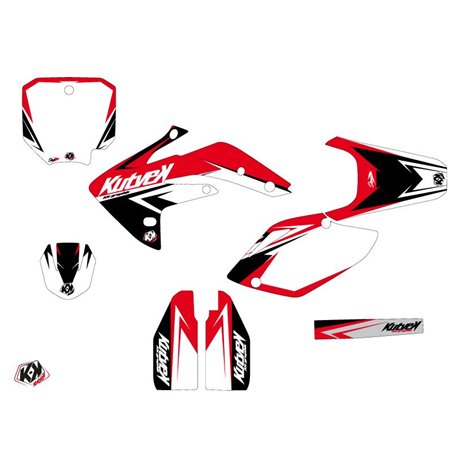 Kit Deco Moto Cross Stage Honda 150 CRF Rouge