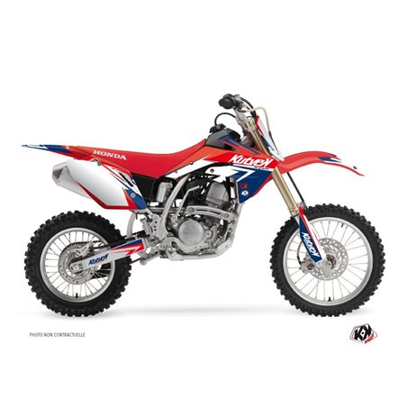 Kit Deco Moto Cross Stage Honda 150 CRF Bleu Rouge