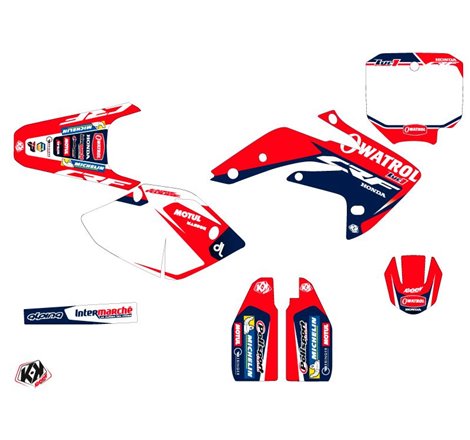 Kit Deco Moto Cross Replica Team Luc1 Honda 150 CRF 2017