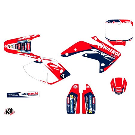 Kit Deco Moto Cross Replica Team Luc1 Honda 150 CRF 2017