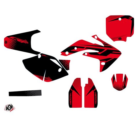 Kit Deco Moto Cross Nasting Honda 150R CRF Rouge Noir