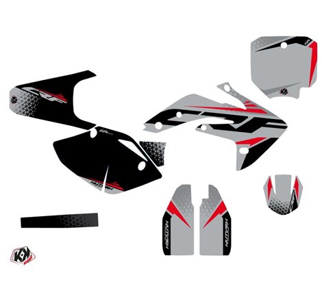 Kit Deco Moto Cross Nasting Honda 150R CRF Gris Rouge