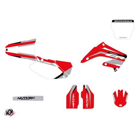 Kit Deco Moto Cross League Honda 250 CR Gris