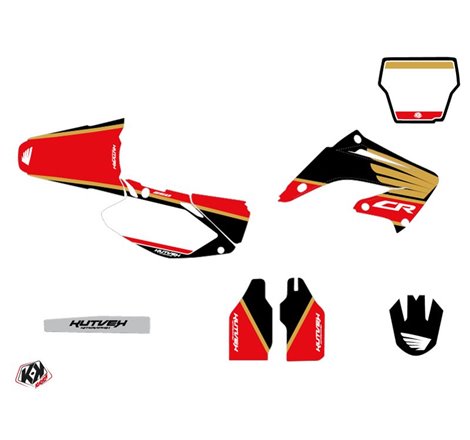 Kit Deco Moto Cross Wing Honda 250 CR Gold